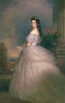 Elizabeth of Bavaria (1837-98), Empress of Austria, wife of Emperor Franz Joseph of Austria (1830-1916) (oil on canvas)