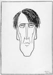 Caricature of W.B. Yeats, 1898 (ink on paper)