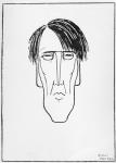 Caricature of W.B. Yeats, 1898 (ink on paper)