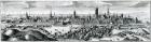 Panoramic view of Danzig (Gdansk), 18th century (engraving)