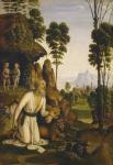Saint Jerome in the Wilderness, c.1490-1500 (tempera on panel)