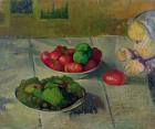 Still Life with Mimie, Daughter of Marie Poupee du Pouldu (oil on canvas)