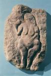 Venus with a horn, from Laussel in the Dordogne (stone)
