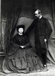 Princess Alice and Prince Ludwig of Hesse, 1860 (b/w photo)