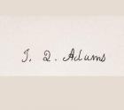 Signature of John Quincy Adams (litho)