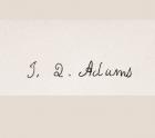 Signature of John Quincy Adams (litho)