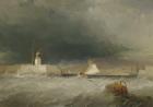 Port on a Stormy Day, 1835 (oil on canvas)