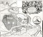 Map of St.Petersburg (engraving) (b/w photo)