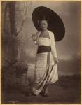 Burmese lady (albumen print) (b/w photo)