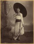 Burmese lady (albumen print) (b/w photo)