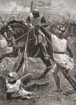 King Henry III in danger during the Battle of Evesham in 1265, part of The Second Baron's War in 1265. From Cassell's History of England, published c.1901