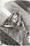 Magwitch under sentence of death. "A broad shaft of light came in through the great windows of the court. Rising for a moment, a distinct speck of face in this ray of light, the prisoner said, "My Lord, I have received my sentence of Death from the Almigh