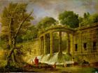 Pavilion with Cascade, 1760 (oil on canvas)