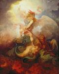 The Angel Binding Satan, c.1797 (oil on canvas)