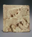 Plaque depicting a lion attacking a bull, from Iraq, c.2000 BC (terracotta)