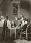 King James II of England facing bishops in the Privy Council, 1688, from 'The National and Domestic History of England' by William Hickman Smith Aubrey (1858-1916) published London, c.1890 (litho)