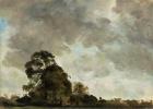 Landscape at Hampstead, Tree and Storm Clouds, c.1821 (oil on paper laid down on panel)