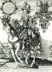 Portrait of Charles I as a Prince (engraving) (b/w photo)