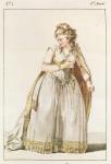 Costume of Madame Vestris in the role of Pauline in Polyeucte, Act IV, 1786 (coloured engraving)