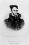 Ambrose Dudley (c.1528-90) from 'Lodge's British Portraits', 1823 (engraving) (b/w photo)