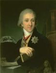 Portrait of the author Alexander Labsin, 1816 (oil on canvas)