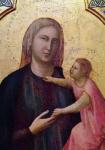 Virgin and Child, central panel of the Badia Altarpiece, c.1301 (tempera on panel) (detail of 50341)