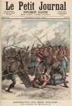 The Battle of Manipur, from 'Le Petit Journal', 2nd May 1891 (coloured engraving)