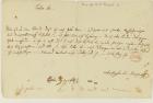 Letter from Mozart to a freemason, January 1786 (pen & ink on paper)