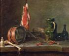 Still life: Feast Day Menu, 1731 (oil on copper)