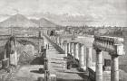 The Forum, Pompeii, Naples, Italy in the late 19th century. From Italian Pictures published 1895.