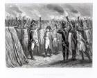The Night Watch at Austerlitz, engraved by E. Giradel (engraving) (b/w photo)