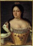 Portrait of Empress Anna Ioannovna (1693-1740) (oil on canvas)