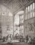 The Great Hall, Ockwells Manor, Cox Green, Berkshire, England. From The Mansions of England in the Olden Time, published 1906.