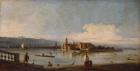 View of the Isles of San Michele, San Cristoforo and Murano, from the Fondamenta Nuove, c.1725-28 (oil on canvas)