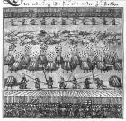 Tactical Use of Artillery: Direct Firing, illustration from 'L'Art de l'Artillerie' by Wolff de Senftenberg, late 16th century (pencil & w/c on paper) (b/w photo)