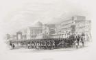 Calcutta, the Esplanade, engraved by E. Radclyffe, from 'Gallery of Historical Portraits', published c.1880 (litho)