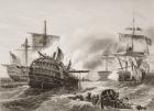 Lord Howe's Victory over the French, illustration from 'England's Battles by Sea and Land' by Lieut. Col. Williams (engraving)