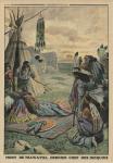 Death of Hiawatha, back cover illustration from 'Le Petit Journal', supplement illustre, 27th July 1913 (colour litho)