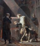 Dominique Vivant Denon (1747-1825) Replacing the bones of Le Cid in his Tomb (oil on canvas)