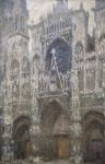 Rouen Cathedral, the west portal, Harmony in Grey, 1894 (oil on canvas)