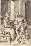 The Lute Player and the Singer, c.1500 (engraving)