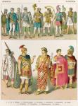 Roman Military Dress, from 'Trachten der Voelker', 1864 (coloured lithograph)