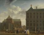 The Nieuwe Kerk and the Town Hall on the Dam in Amsterdam, c.1780-90 (oil on canvas)