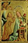 The Annunciation from the High Altar of St. Peter's in Hamburg, the Grabower Altar, 1383 (tempera on panel)