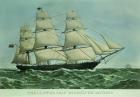 The Clipper ship 'Highflyer', 1111 tons (colour litho)