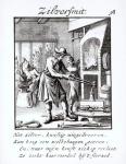 The Silversmith, 1718 (engraving) (b/w photo)