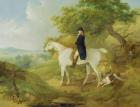 George Morland (1763-1804) on his Hunter, 1794 (oil on canvas)