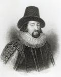 Portrait of Francis Bacon, from 'Lodge's British Portraits', 1823 (engraving) (b/w photo)