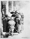 Beggars receiving alms, 1648 (etching)