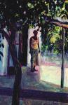 Under the Verandah, 2002 (oil on canvas)